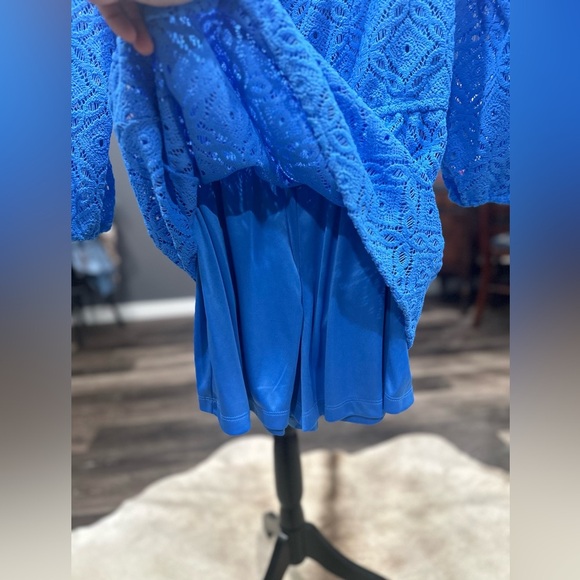 Lilly Pulitzer Lana Skort Romper Dress Size Small Blue Shell Lace Preppy Skort - Picture 6 of 9